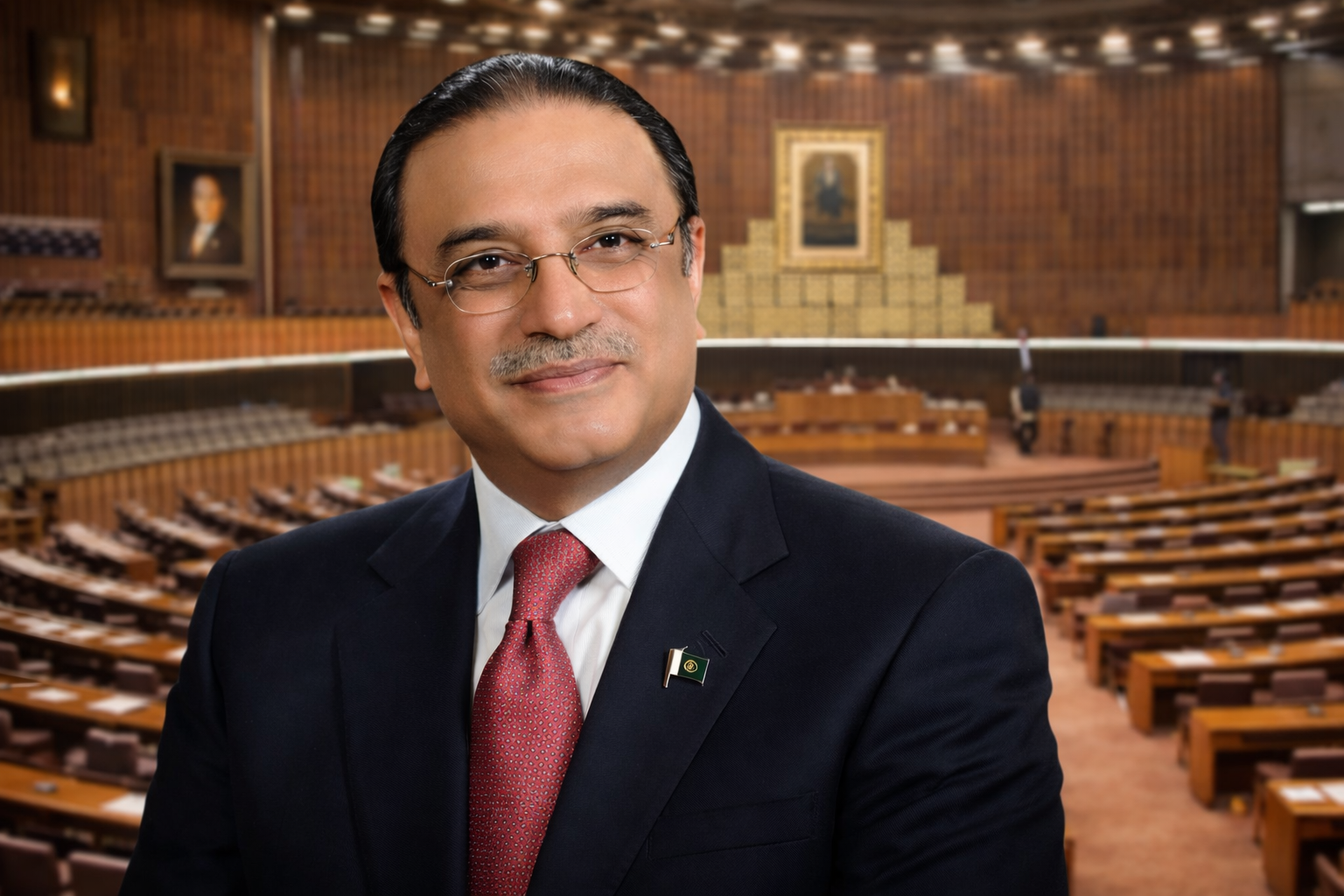Asif Ali Zardari in Parliament